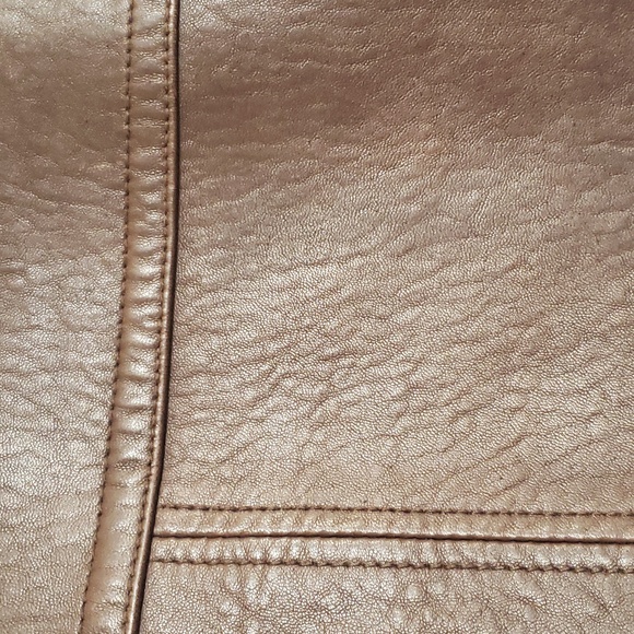 Vintage Bernardo Men’s Espresso Brown Full-grain Leather Bomber Jacket MEDIUM - Picture 12 of 15